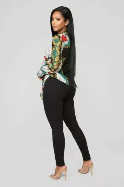 Fashion Nova Talk To Me Printed Blouse - Green/combo -Fashion Nova Sales 11 1 18 Studio 2 14 35 53 T6145Y033 Greencombo0578 DM 45dc0933 eb71 43ab a099 55dff819cb75