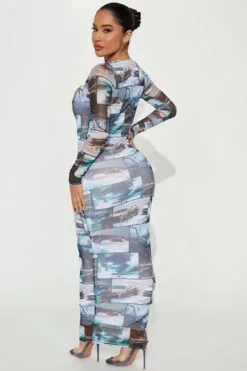 Fashion Nova Need For Speed Mesh Maxi Dress - Multi Color -Fashion Nova Sales 11 1 22Studio3 KS CG 13 31 09 25 D8547 MultiColor 1794 EH