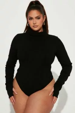 Fashion Nova Olivia Snatched Bodysuit - Black -Fashion Nova Sales 11 18 22Studio4 KJ IM 12 30 10 42 BC0269 Black 1908 PLUS ES