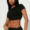 Fashion Nova Elle Tie Back Crop Top - Black -Fashion Nova Sales 11 2 22Studio2 KS R 15 44 58 27 73256 Black 1245 JB