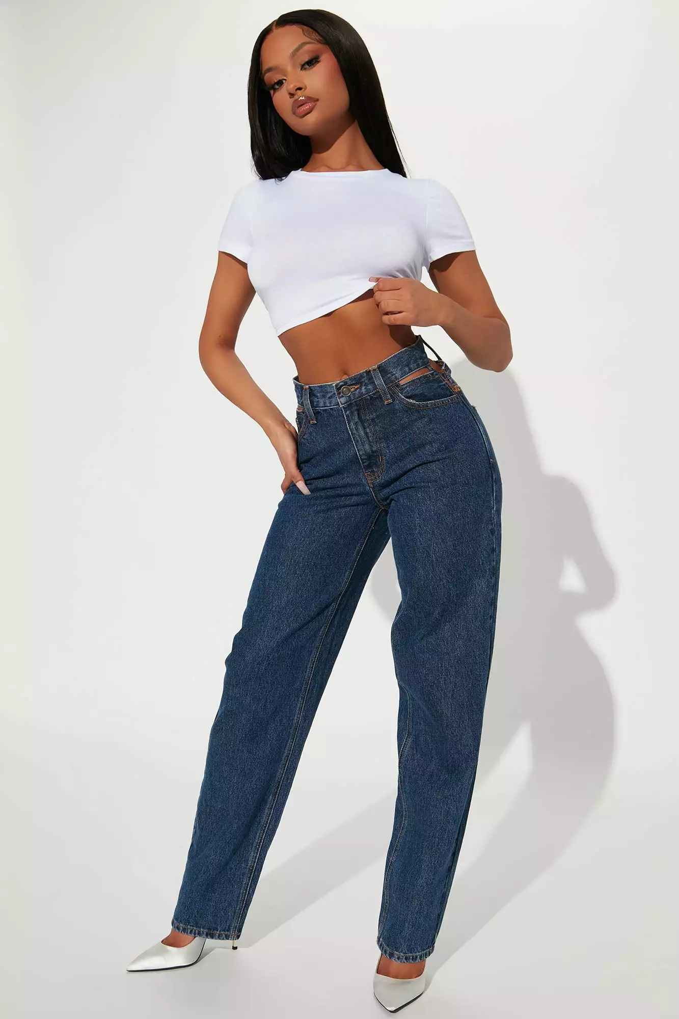 Fashion Nova Elle Tie Back Crop Top - White 4 Fashion Nova Elle Tie Back Crop Top - White - Image 2