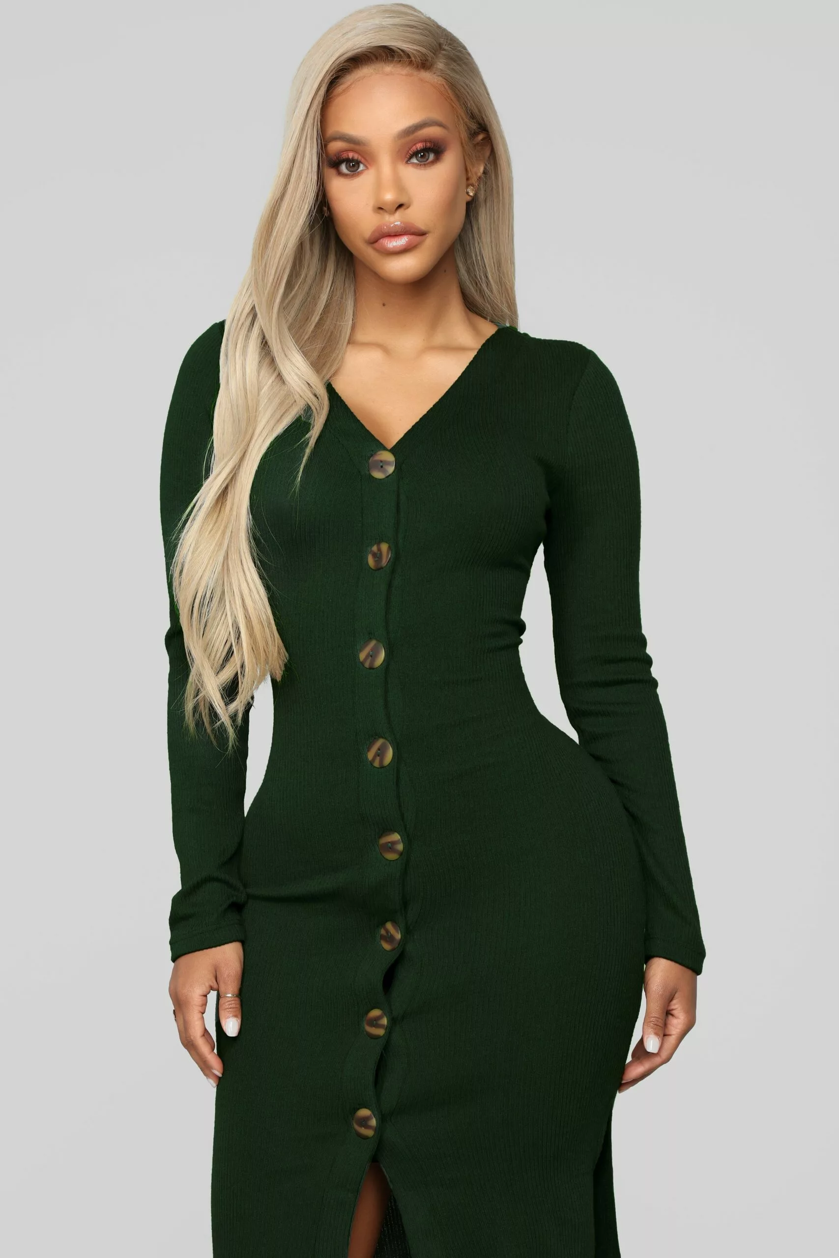 Fashion Nova Show Some Sass Sweater Dress - Hunter Green 5 Fashion Nova Show Some Sass Sweater Dress - Hunter Green - Image 3