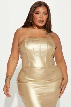 Fashion Nova Lea Metallic Midi Dress - Gold 12 Fashion Nova Lea Metallic Midi Dress - Gold -Fashion Nova Sales 11 25 22Studio1 RT MR 11 39 53 31 HKD21897 Gold 8921 PLUS EH