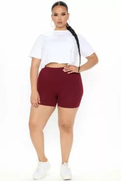 Fashion Nova Uncomplicated Seamless Shorts - Wine 21 Fashion Nova Uncomplicated Seamless Shorts - Wine -Fashion Nova Sales 12 01 20Studio3 RT ON 10 11 00 8 SP61269 Wine 0574 PLUS JK