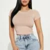 Fashion Nova Jaclyn Crop Top - Nude -Fashion Nova Sales 12 06 22Studio1 RT CG 10 50 22 12 RT42225 Nude 15028 ES