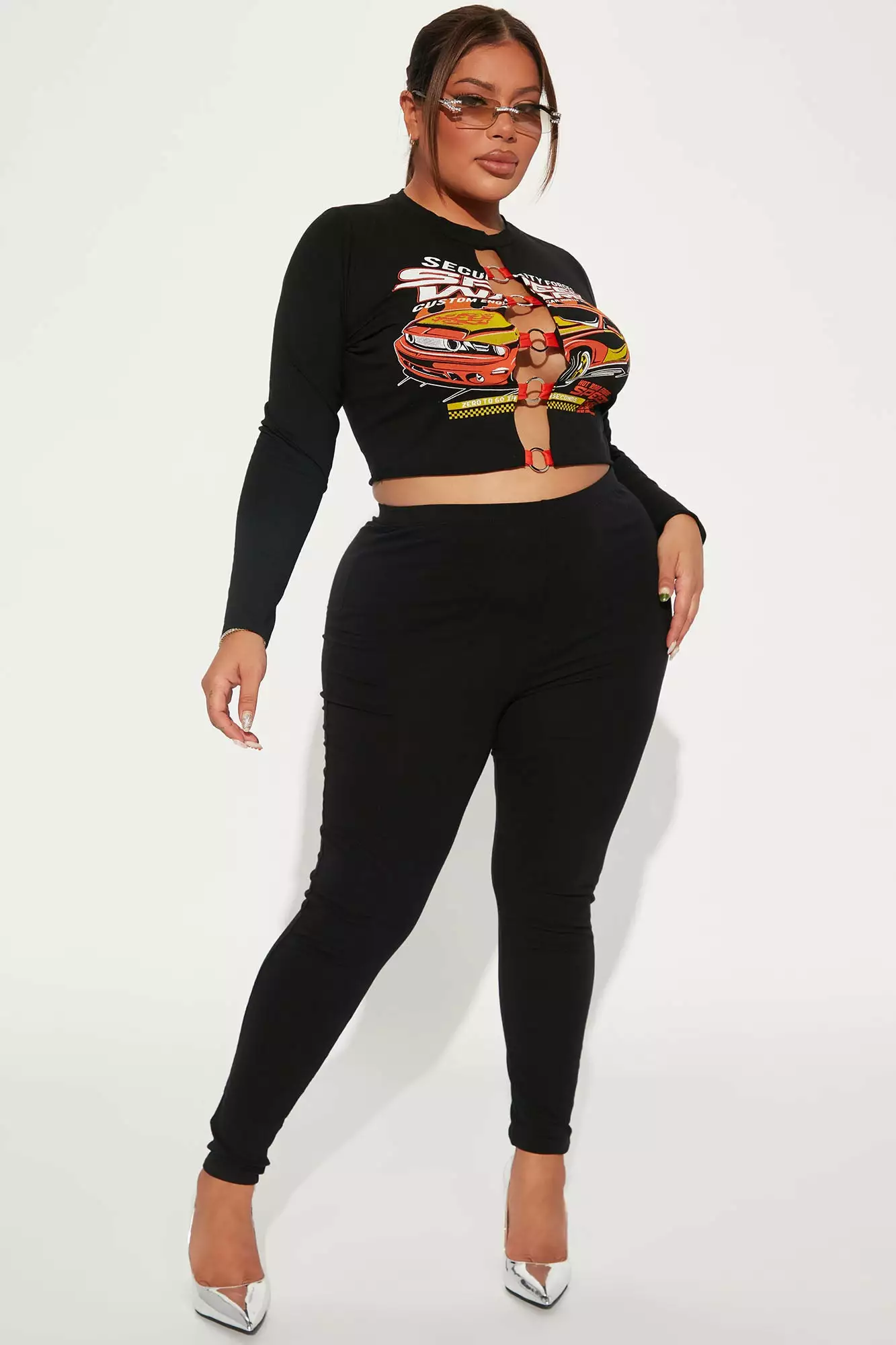 Fashion Nova Full Speed Legging Set - Black - Image 5