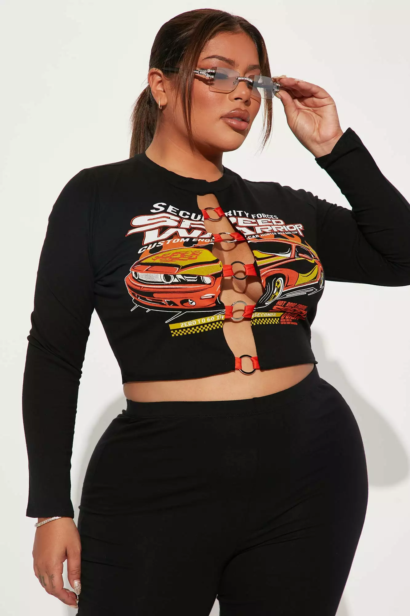 Fashion Nova Full Speed Legging Set - Black - Image 6