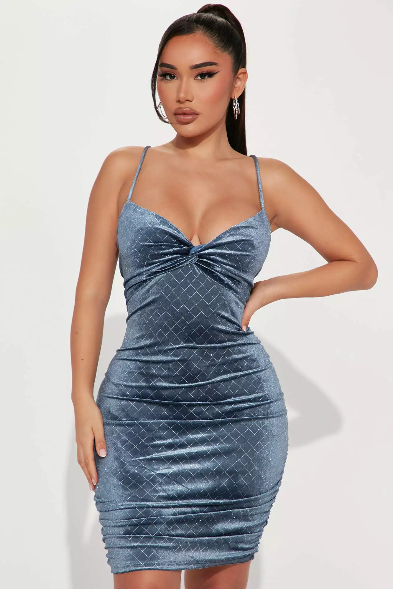 Fashion Nova Charli Mini Dress - Blue 3 Fashion Nova Charli Mini Dress - Blue