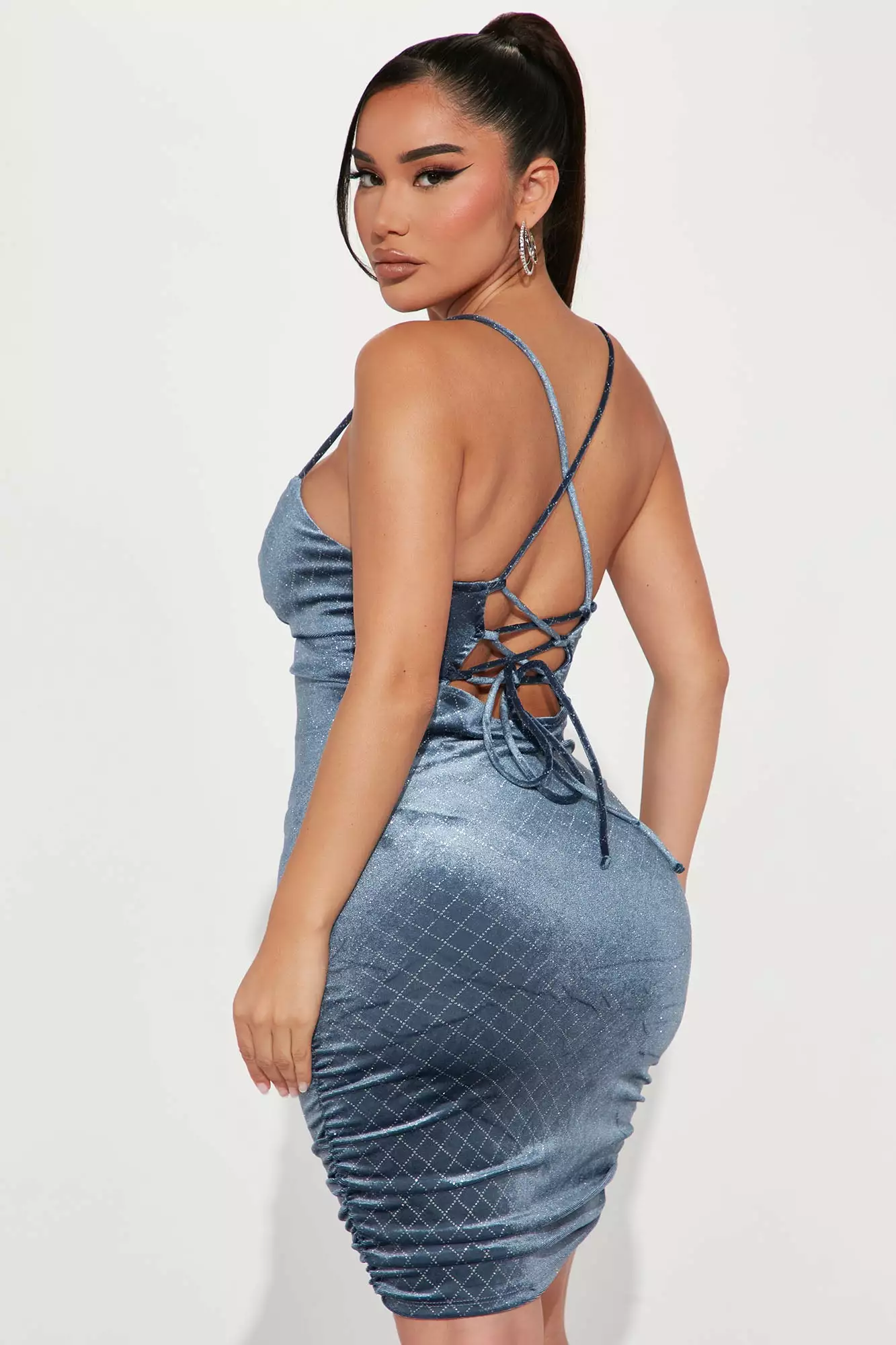 Fashion Nova Charli Mini Dress - Blue 5 Fashion Nova Charli Mini Dress - Blue - Image 3