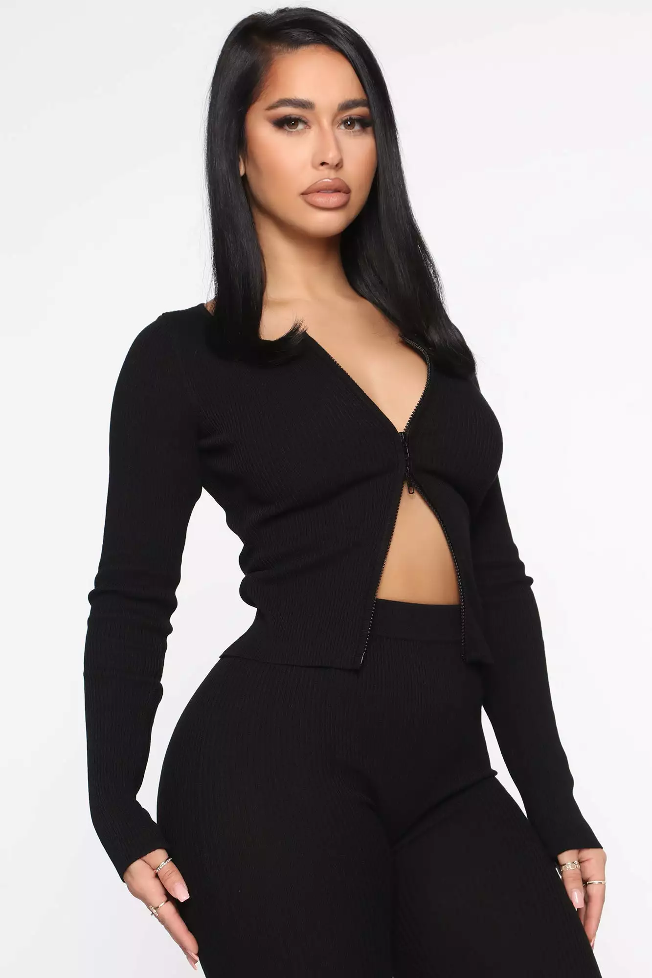 Fashion Nova Wrong Way Sweater Pant Set - Black 7 Fashion Nova Wrong Way Sweater Pant Set - Black - Image 5