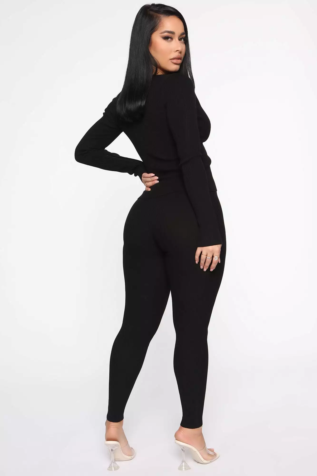 Fashion Nova Wrong Way Sweater Pant Set - Black 8 Fashion Nova Wrong Way Sweater Pant Set - Black - Image 6