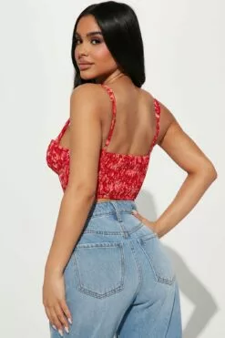 Fashion Nova Best Of Me Floral Corset Top - Red/combo -Fashion Nova Sales 12 12 22Studio2 ME CG 13 29 18 44 GW22C1393 Redcombo P 2969 JB
