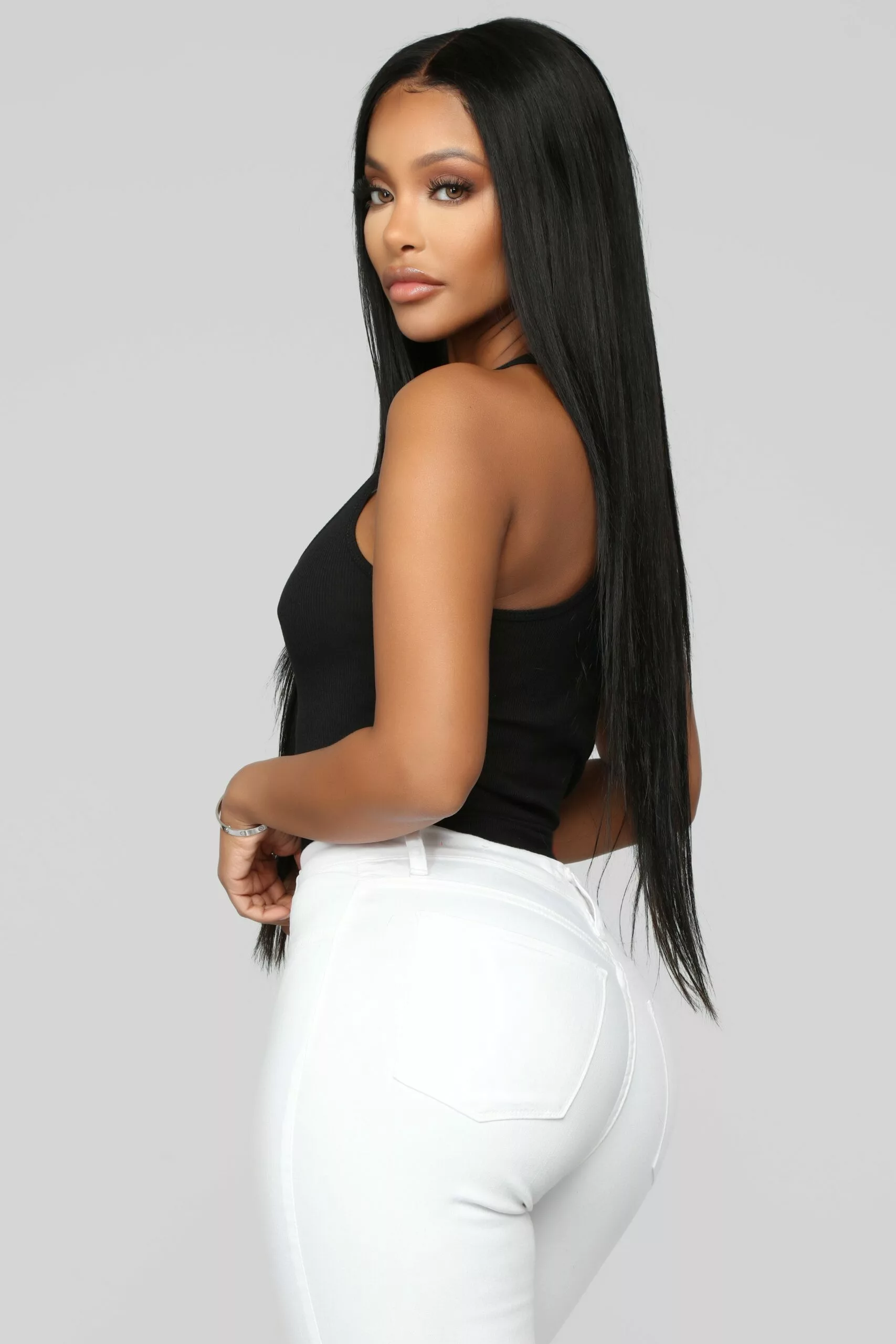 Fashion Nova Zoey Racer Back Tank - Black 5 Fashion Nova Zoey Racer Back Tank - Black - Image 3