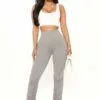 Fashion Nova Stacked Honey High Rise Pant - Heather Grey -Fashion Nova Sales 12 14 20Studio1 DM DJ 13 53 00 27 200512 HeatherGrey 3658 EH