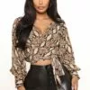Fashion Nova Right In Plain Sight Wrap Blouse - Brown/combo 1 Fashion Nova Right In Plain Sight Wrap Blouse - Brown/combo -Fashion Nova Sales 12 15 20Studio1 CE ON 13 23 47 9 T1336SNFN Browncombo 3673 WG