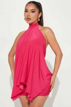 Fashion Nova Olivia Lady Mini Dress - Fuchsia