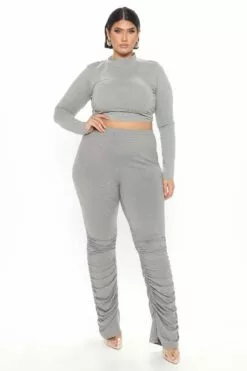 Fashion Nova Stacked Honey High Rise Pant - Heather Grey 14 Fashion Nova Stacked Honey High Rise Pant - Heather Grey -Fashion Nova Sales 12 17 20Sudio3 RT SA 10 38 34 17 200512 HeatherGrey 0690 PLUS WG