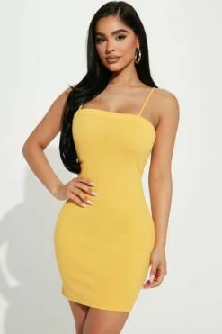 Fashion Nova Jessika Mini Dress - Yellow