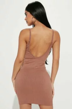 Fashion Nova Selma Ribbed Mini Dress - Mocha -Fashion Nova Sales 12 20 22Studio1 TH A 14 21 00 53 HD11394 Mocha 23168 EH