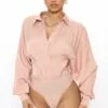 Fashion Nova She Means Business Bodysuit - Pink -Fashion Nova Sales 12 21 20Studio3 RM JH 13 21 16 33 40215SK Pink 0547 KL