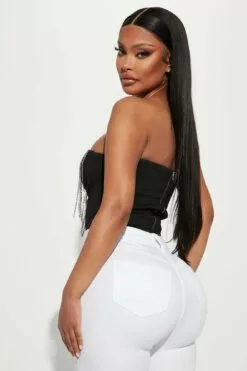 Fashion Nova Ronnie Rhinestone Bodysuit - Black -Fashion Nova Sales 12 29 22Studio2 RM RL 15 01 38 50 BT02402 Black P 8602 ES