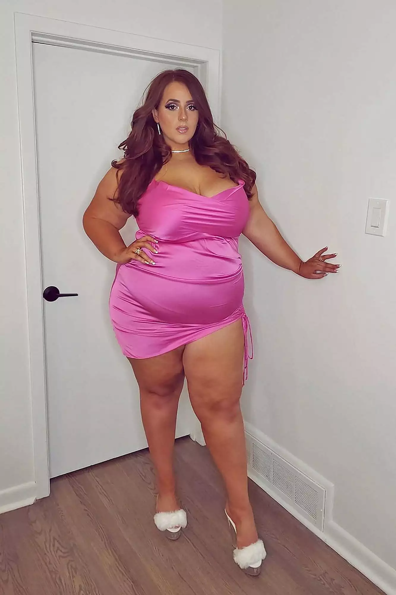 Fashion Nova Bring Your Game Satin Mini Dress - Pink 7 Fashion Nova Bring Your Game Satin Mini Dress - Pink - Image 5