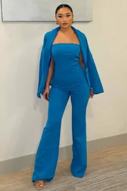 Fashion Nova Charlotte Blazer Jumpsuit Set - Royal -Fashion Nova Sales CharlotteBlazerJumpsuitSet Royal MER 37f75c5f 136d 40e7 9151 38daa043362c
