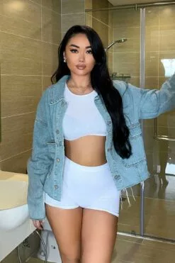 Fashion Nova Johnny Denim Jacket - Medium Wash