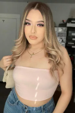 Fashion Nova Kayla Seamless Bandeau - Rose -Fashion Nova Sales KaylaSeamlessBandeau Rose MER