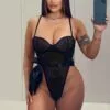 Fashion Nova Make You Wanna Stay Teddy - Black -Fashion Nova Sales MakeYouWannaStayTeddy Black MER 2