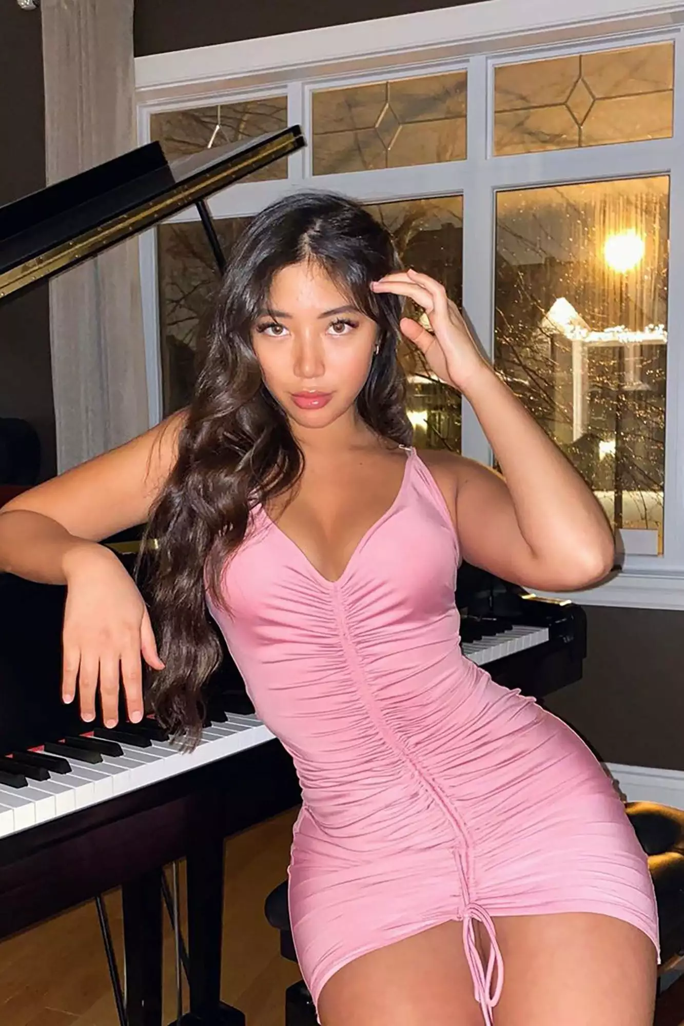 Fashion Nova Shanghai Ruched Dress - Pink 5 Fashion Nova Shanghai Ruched Dress - Pink - Image 3