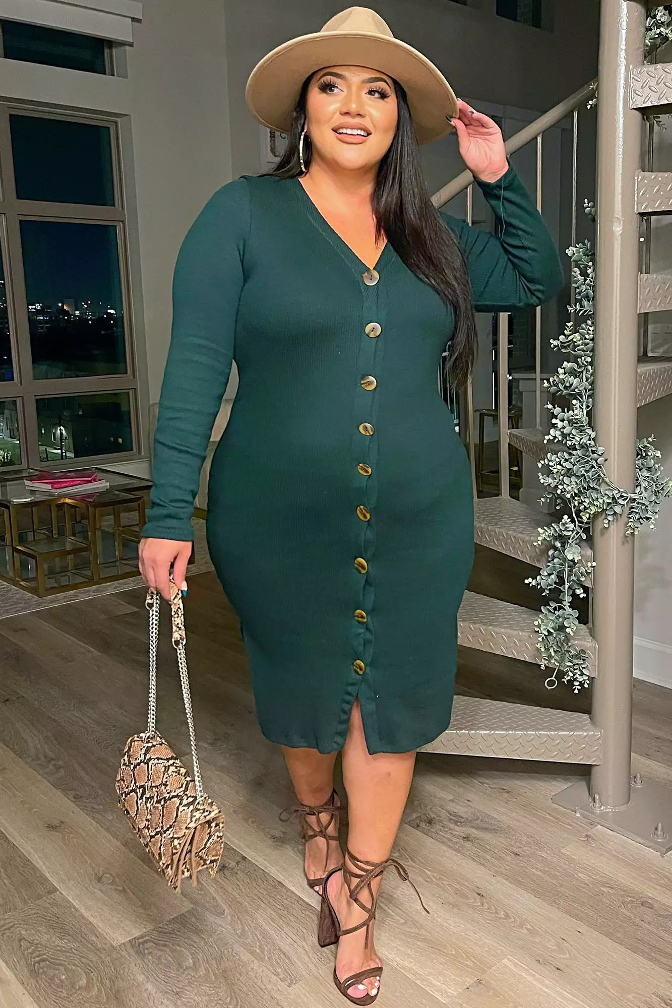 Fashion Nova Show Some Sass Sweater Dress - Hunter Green 10 Fashion Nova Show Some Sass Sweater Dress - Hunter Green - Image 8